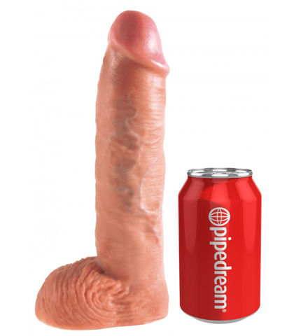 "king cock" muski strap-dildo 10"