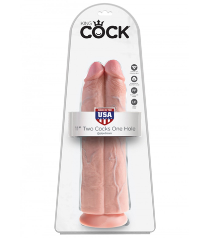 DUPLI DILDO ONE HOLE 11 INCH