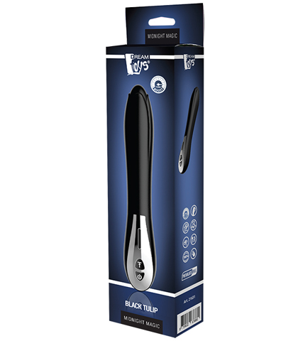 SILIKONSKI VIBRATOR BLACK TULIP
