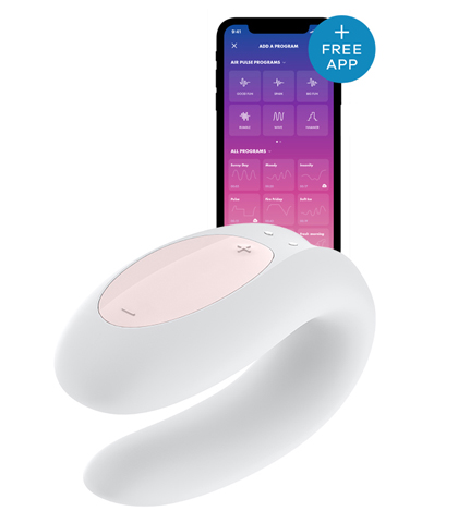 SATISFYER DOUBLE JOY WHITE