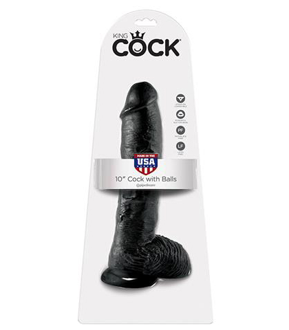 KING COCK 10 INCH BLACK