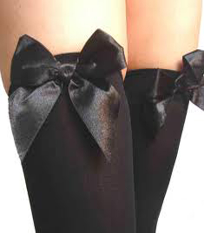 Samodrzece najlon carape sa masnicom