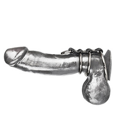 Trostruki metalni prstenovi-kavez za penis