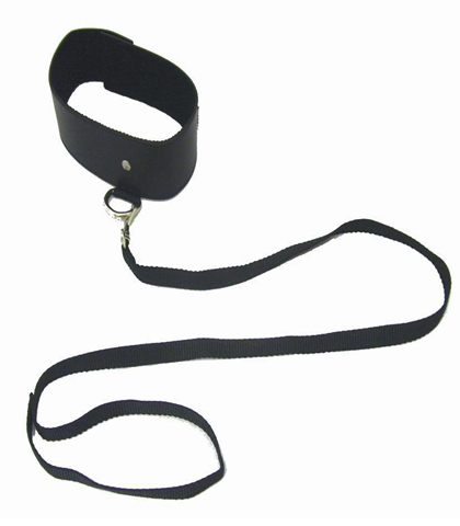 Sex mischief black leash and collar