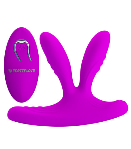 Silikonski vibrator za trostruku stimulaciju