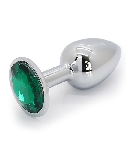 METALNA ANALNA KUPA SA ZELENIM CIRKONOM