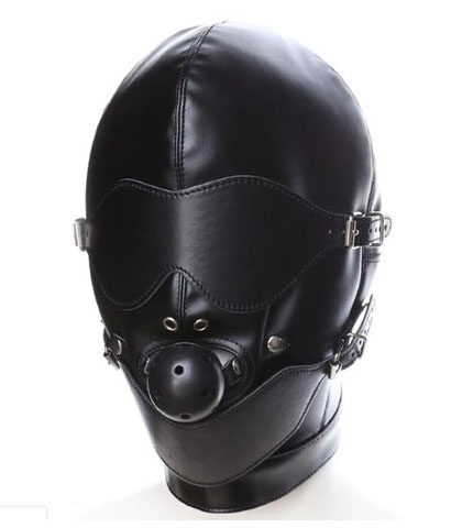 BDSM MASKA ZA CELO LICE SA KUGLOM ZA USTA