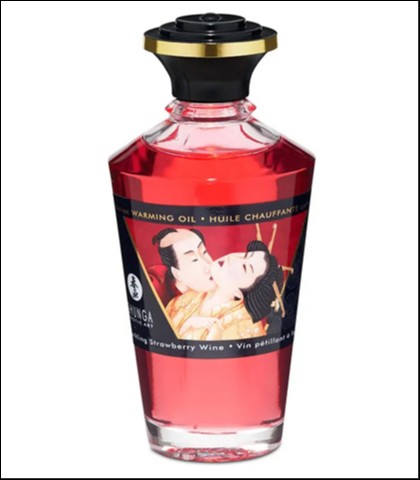 Hunga jestivo ulje za masazu sa zagrevanjem jagoda