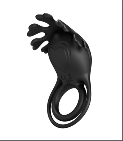 Silikonski prsten za penis ruben black