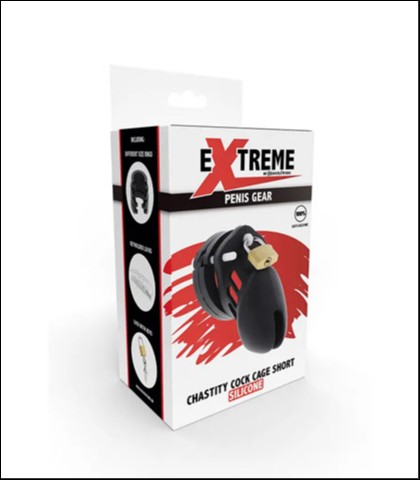 SILIKONSKI KAVEZ ZA PENIS CHASTITY COCK CAGE SILICONE S