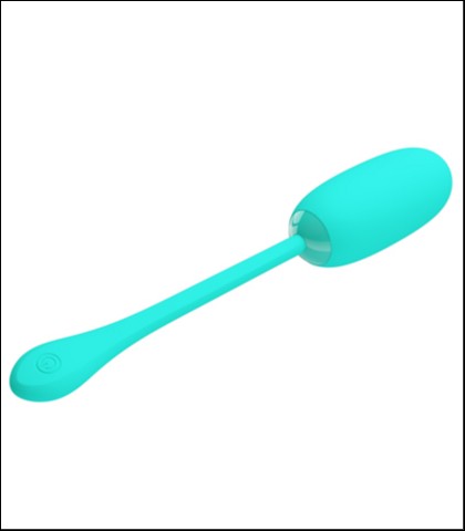 Mekano silikonsko vibro jaje - tirkizna boja