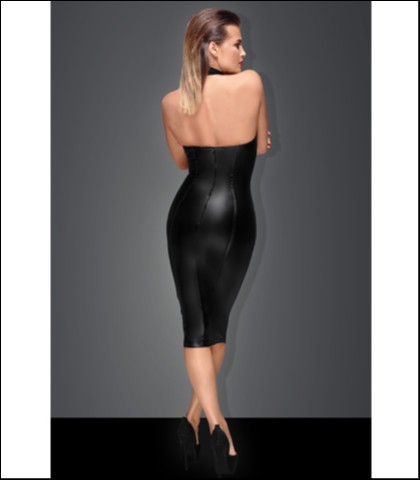 Seksi haljina sa rajsferslusom - noir - xl