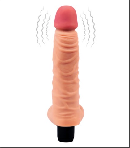 Mekani vibrator sa testisima 21cm the real deal