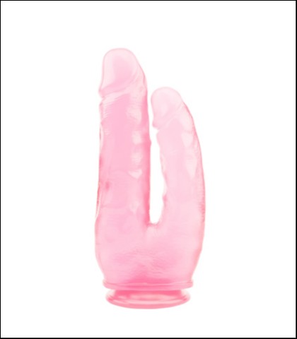 Roze dildo za duplu penetraciju 25cm