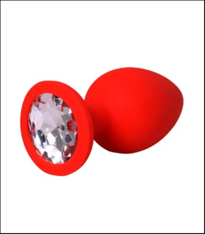 Silikonska analna kupa large - crvena