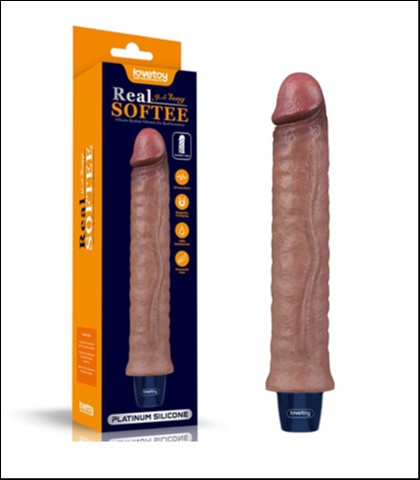 VELIKI SILIKONSKI VIBRATOR 24CM 9.5IN REAL SOFTEE