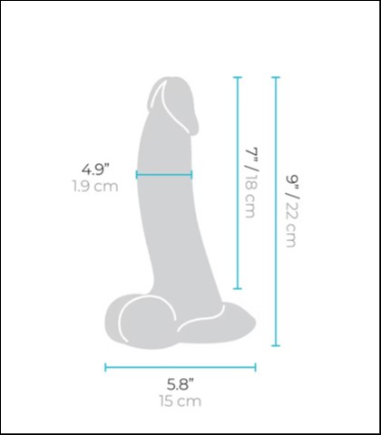 B-vibe slipskin curvy 22cm