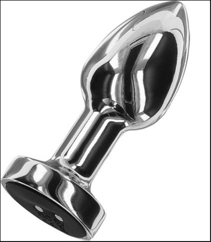 Metalni analni dildo sa vibracijom vibrating metal buttplug s