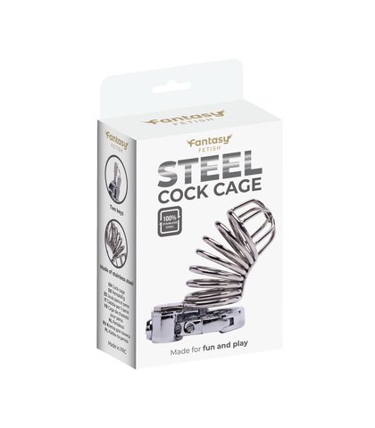 STAINLESS STEEL COCK CAGE 1 KAVEZ ZA PENIS ADVANCED LOCKING MECHANISM