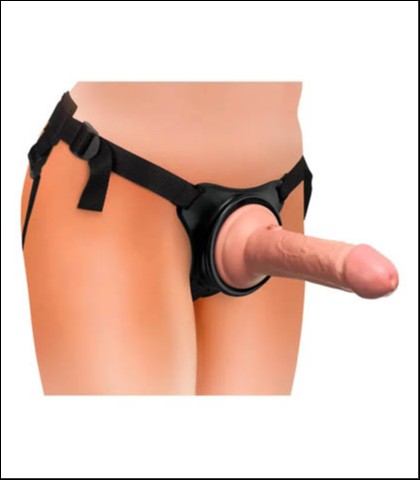 Strap on sa silikonskim dildom 15cm