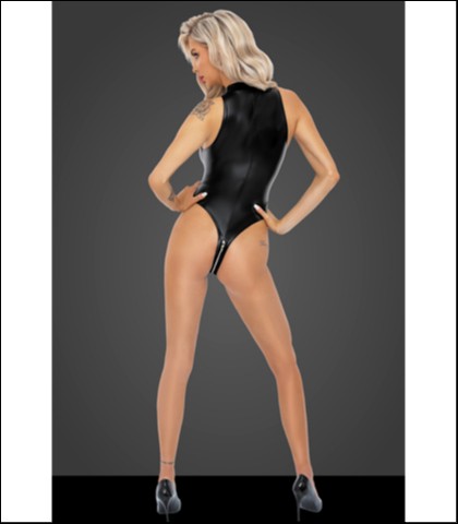 Sexy body sa rajsferslusom - noir - xl