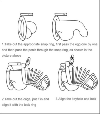 Metalni kavez za penis cage 3