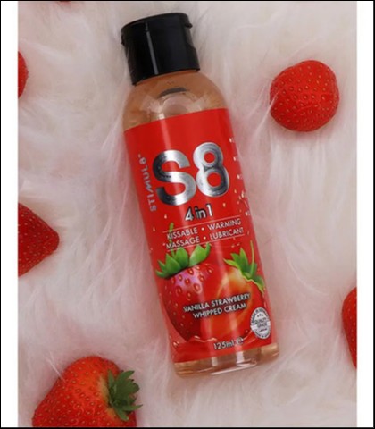 4 in 1 dessert lube vanilla strawberry whipped cream