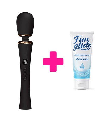 SNAžNI KLITORALNI MASAžER NEREUS + FUN GLIDE VAGINAL 100ML