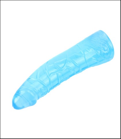 Plavi dildo - 19cm + lubrikant