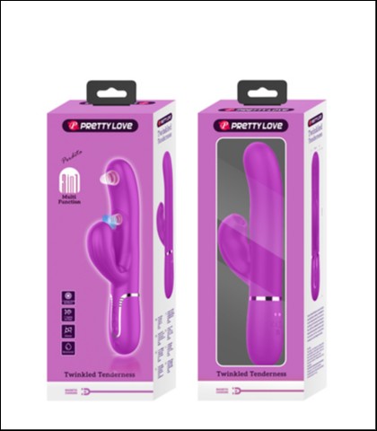 SILIKONSKI VIBRATOR SA NASTAVKOM ZA KLITORALNU STIMULACIJU U ROZE BOJI