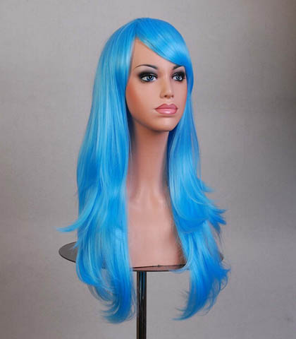 DUGA PLAVA PERIKA-DUZINA VLASI 70 CM
