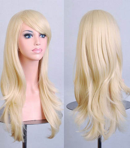 DUGA SVETLO PLAVA PERIKA-DUZINA VLASI 70 CM