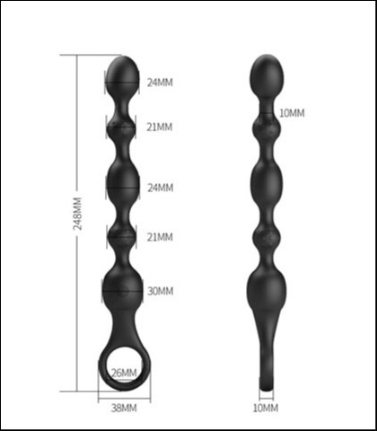 Silikonske analne kuglice sa vibracijom