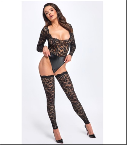 Seksi cipkane carapice - noir - xl