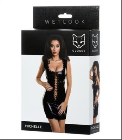 Sexy haljina  - glossy "michelle" - xl