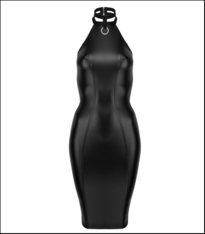 Seksi haljina sa rajsferslusom - noir - xl