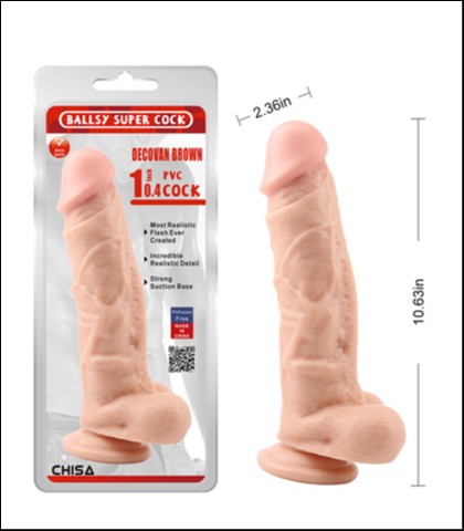 Dildo 27cm decovan brown