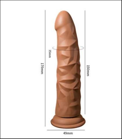 Silikonski dildo - boja koze