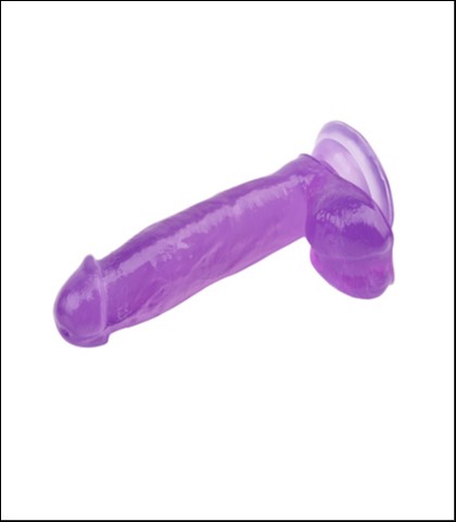 Ljubicasti realisticni dildo - 18cm