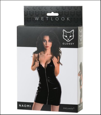 Sexy haljina - glossy naomi - xl