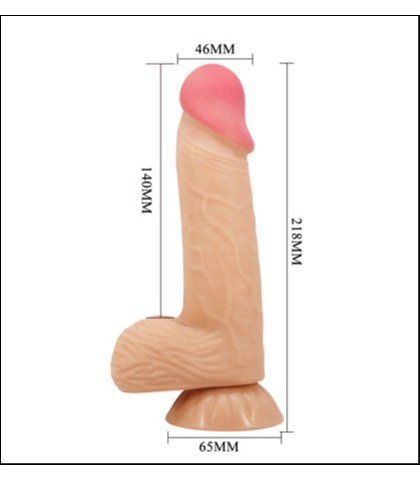 Realisticni silikonski dildo - lisle 20cm