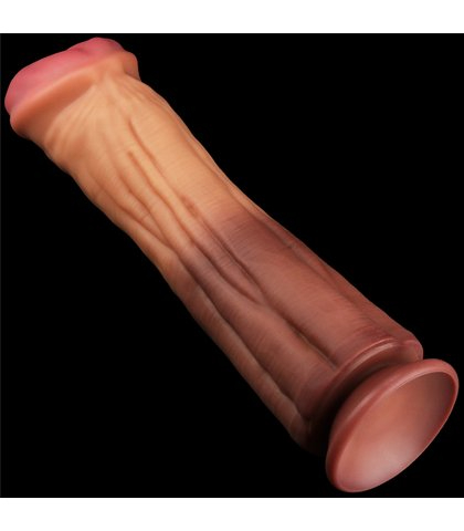 Silikonski dildo 30cm 12in dual layered platinum silicone cock