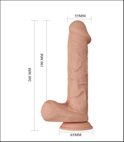 Realisticni vibrator 10.2 bergrisi