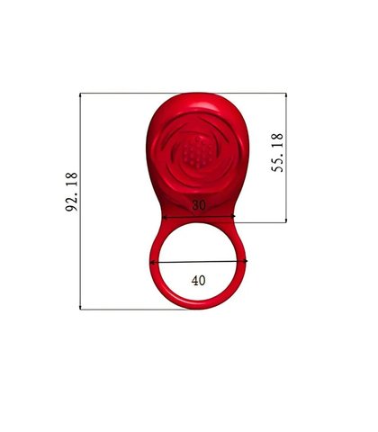 Vibro prsten vibrating rose cock ring