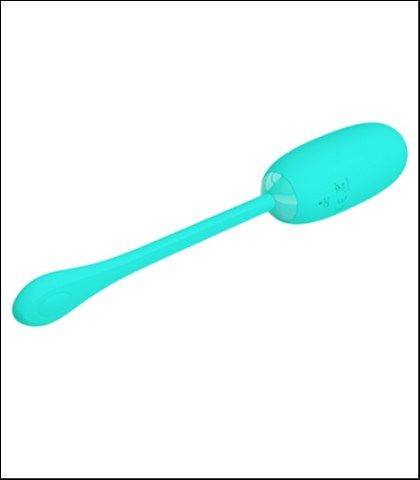 Mekano silikonsko vibro jaje - tirkizna boja