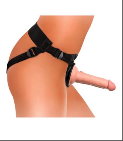 Strap on sa silikonskim dildom 15cm