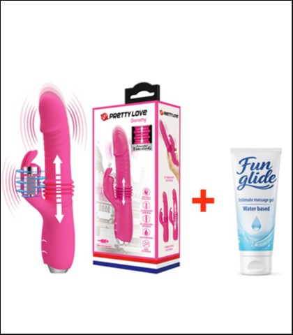 ZEKA VIBRATOR SA DODATKOM ZA KLITORIS + LUBRIKANT