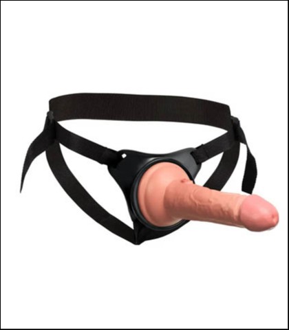 Strap on sa silikonskim dildom 15cm