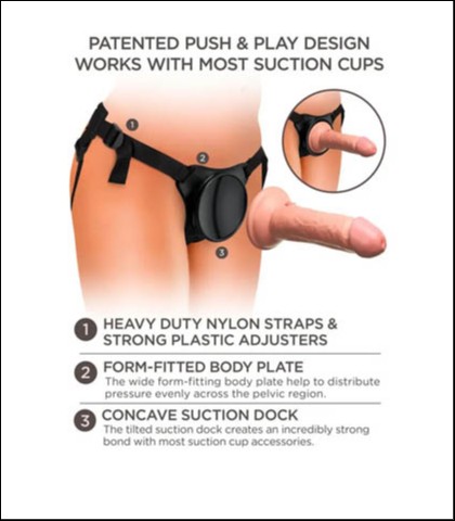 Strap on sa silikonskim dildom 15cm