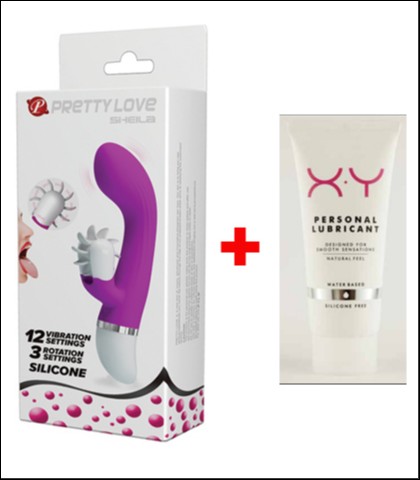 VIBRATOR &QUOT;SHEILA&QUOT; + XY LUBRIKANT